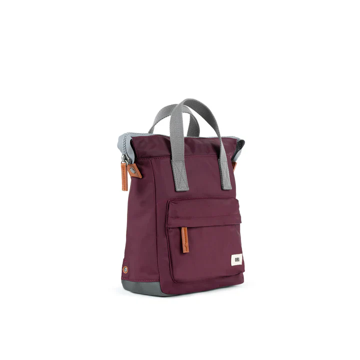 Ori London - Small Bantry B Backpack, Plum Recycled Nylon - Image 2