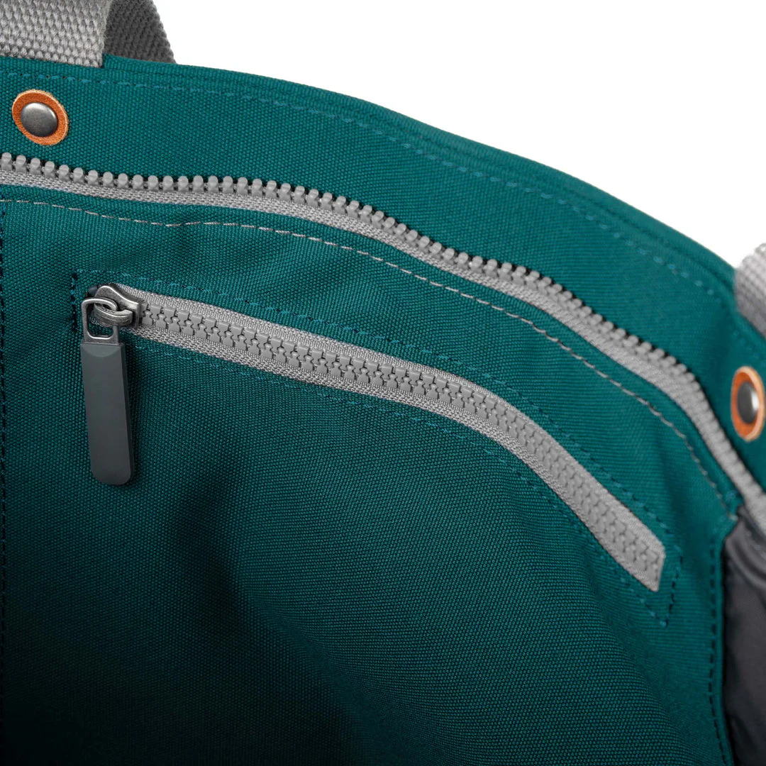 Ori London - Trafalgar Tote B, Teal Recycled Canvas - Image 5