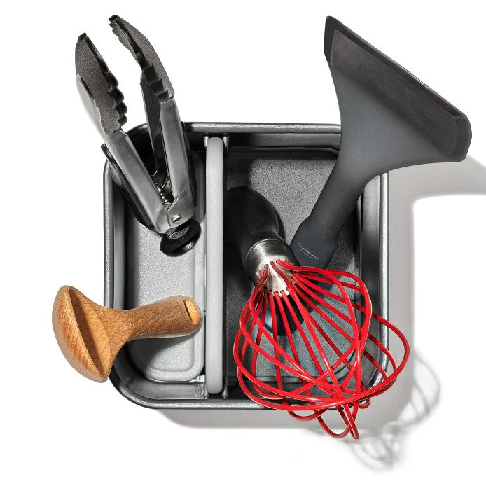 OXO - Good Grips Adjustable Stainless Steel Utensil Holder, Small - Image 7