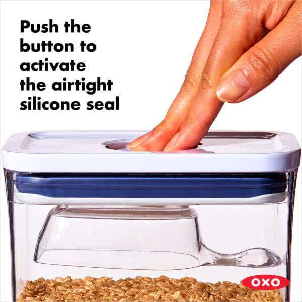 OXO - Good Grips Pop Container, Rectangle Tall, 3.7 Quart - Image 3