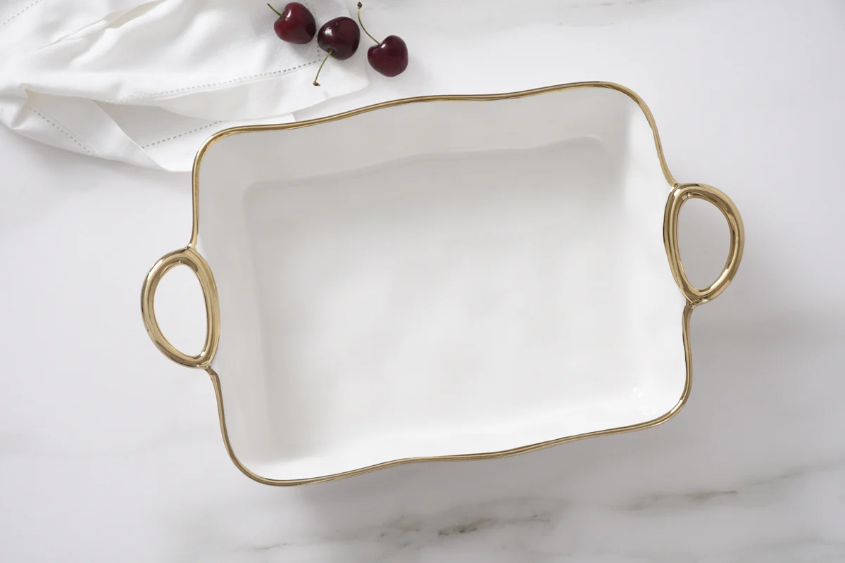 Pampa Bay - Golden Handles Rectangular Baking Dish - Image 3