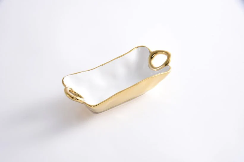 Pampa Bay - Golden Handles Mini Rectangle Bowl