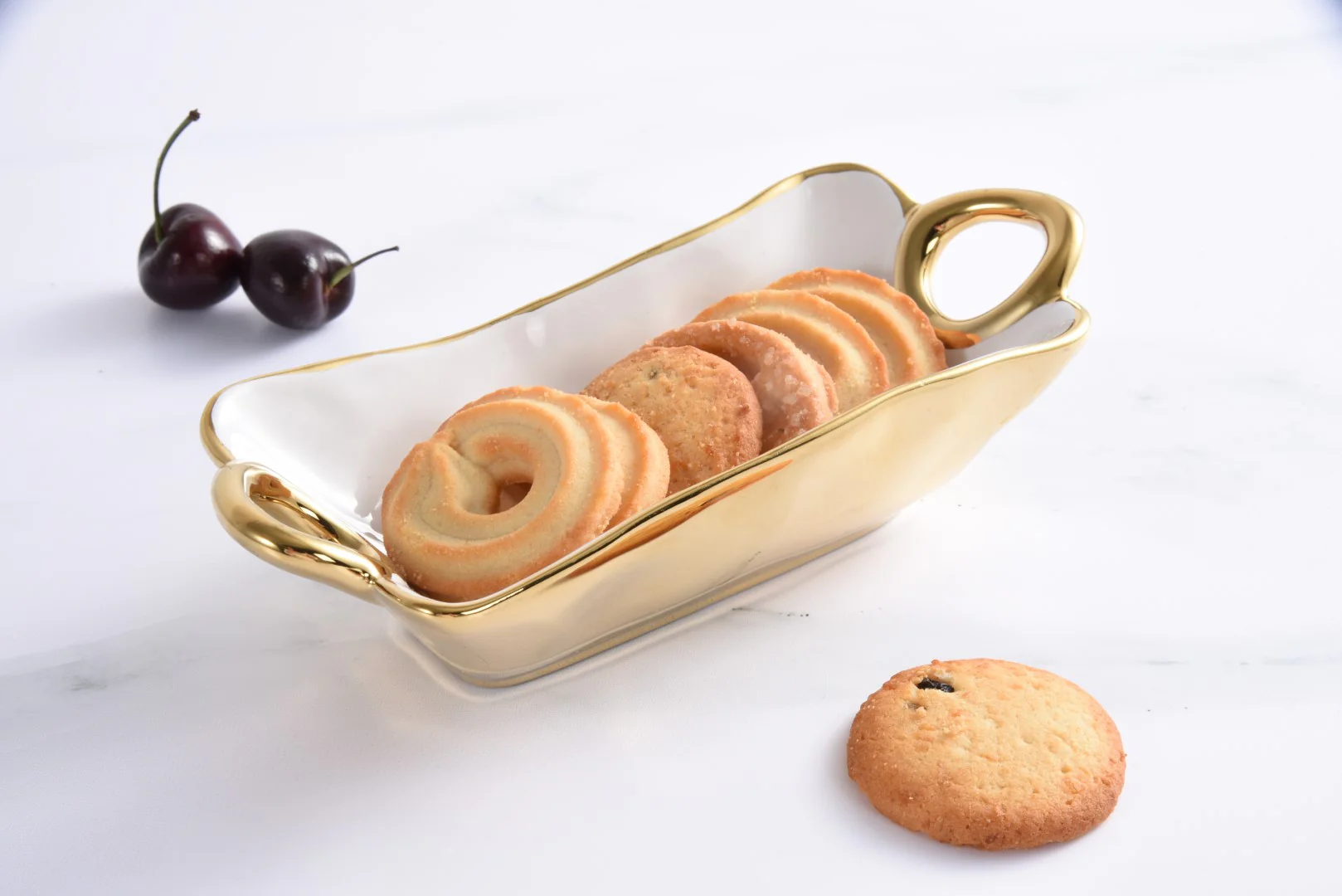 Pampa Bay - Golden Handles Mini Rectangle Bowl - Image 3
