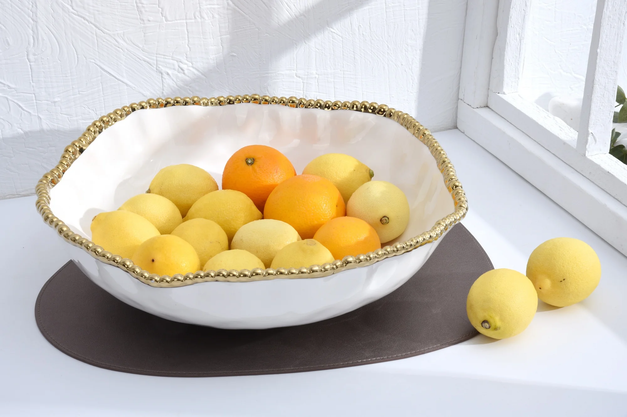 Pampa Bay - Golden Salerno Oversized Serving Bowl - Image 2