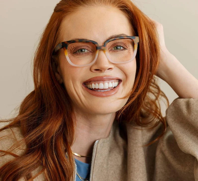 Peepers - Athens Blue Light Reading Glasses, Tortoise/Blush - Image 4