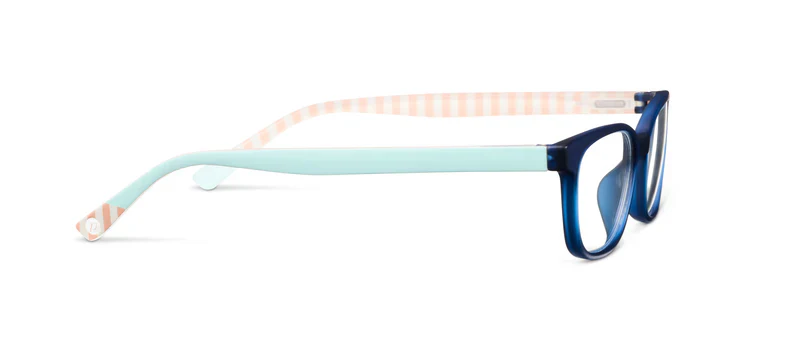 Peepers - Beach Read Blue Light Reading Glasses, Navy/Summer Stripe - Image 3