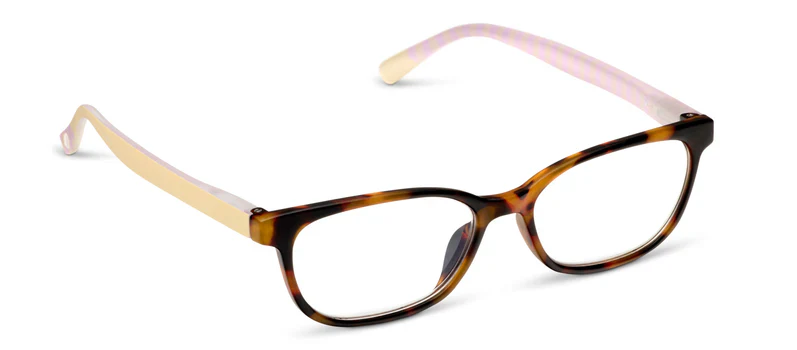 Peepers - Beach Read Blue Light Reading Glasses, Tortoise/Summer Stripe - Image 2