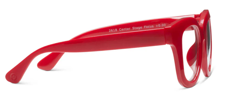 Peepers - Center Stage Blue Light Reading Glasses, Red - Image 3