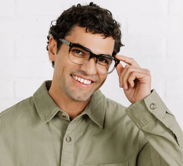 Peepers - Crawford Blue Light Reading Glasses, Olive Botanico/Grey - Image 4