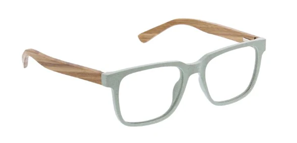 Peepers - Homespun Blue Light Reading Glasses, Mint & Wood - Image 3