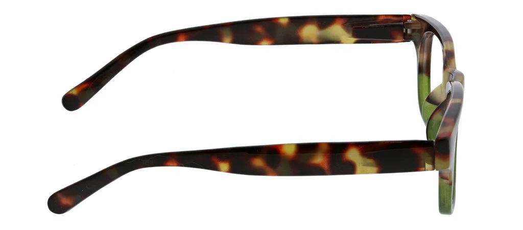 Peepers - Layover Focus Blue Light Reading Glasses, Tortoise & Green - Image 3