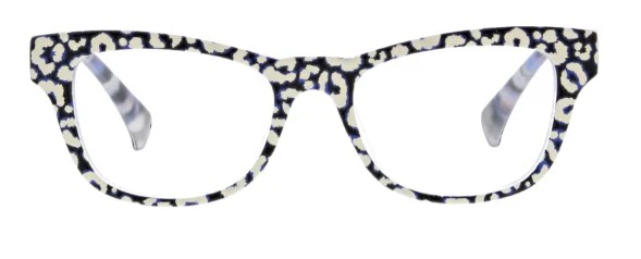 Peepers - Orchid Island Blue Light Reading Glasses, White & Leopard - Image 2