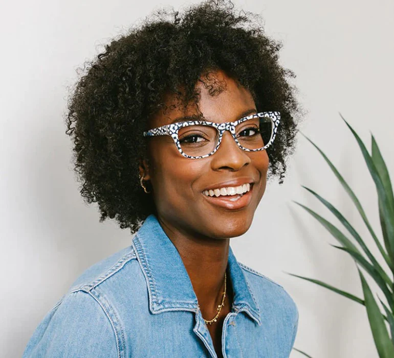 Peepers - Orchid Island Blue Light Reading Glasses, White & Leopard - Image 4