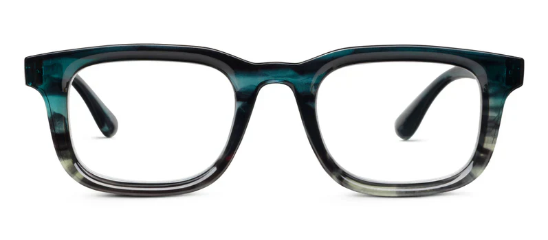 Peepers - Otto Blue Light Reading Glasses, Teal Ombre Horn
