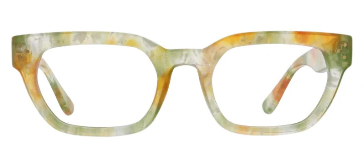 Peepers - Prism Focus Blue Light Reading Glasses, Green & Orange - Image 2
