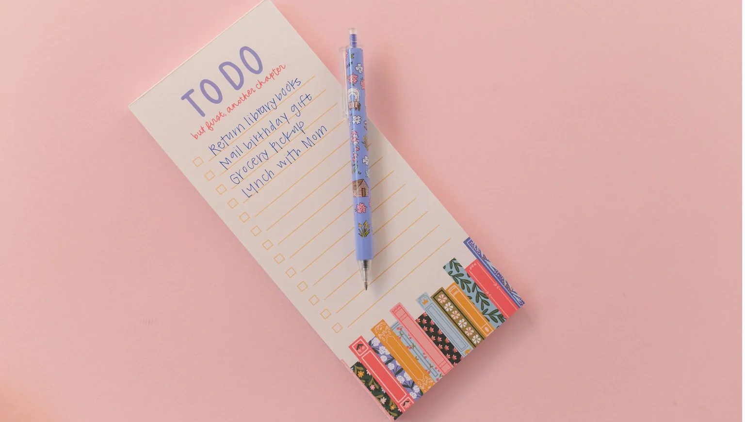 Pippi Post - But First Another Chapter Books To-Do Notepad