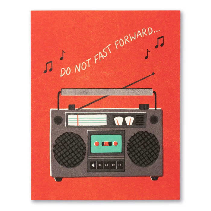 Love Muchly - Do Not Fast Forward Birthday Card