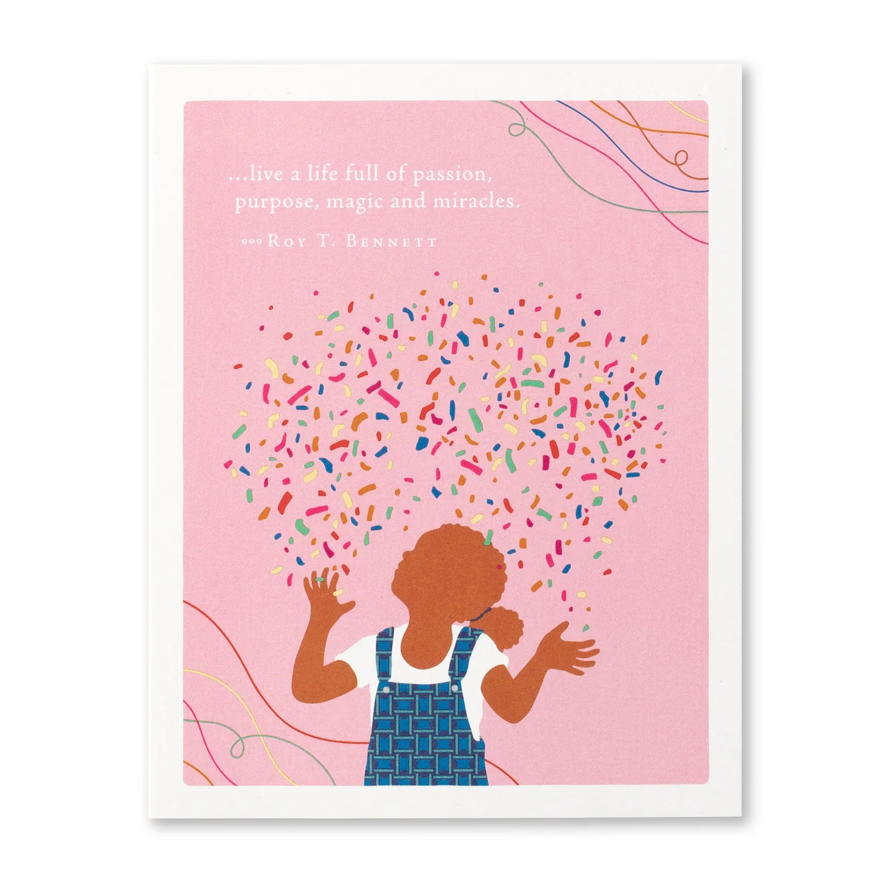 Positively Green - Live a Life Full of Passion... Birthday Card