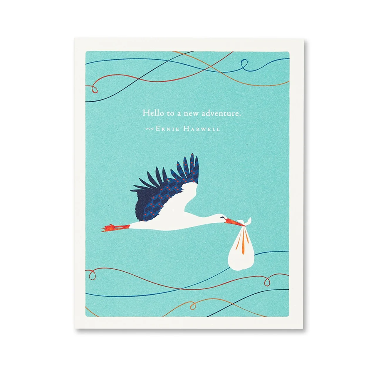 Positively Green - Baby Card, Hello To A New Adventure