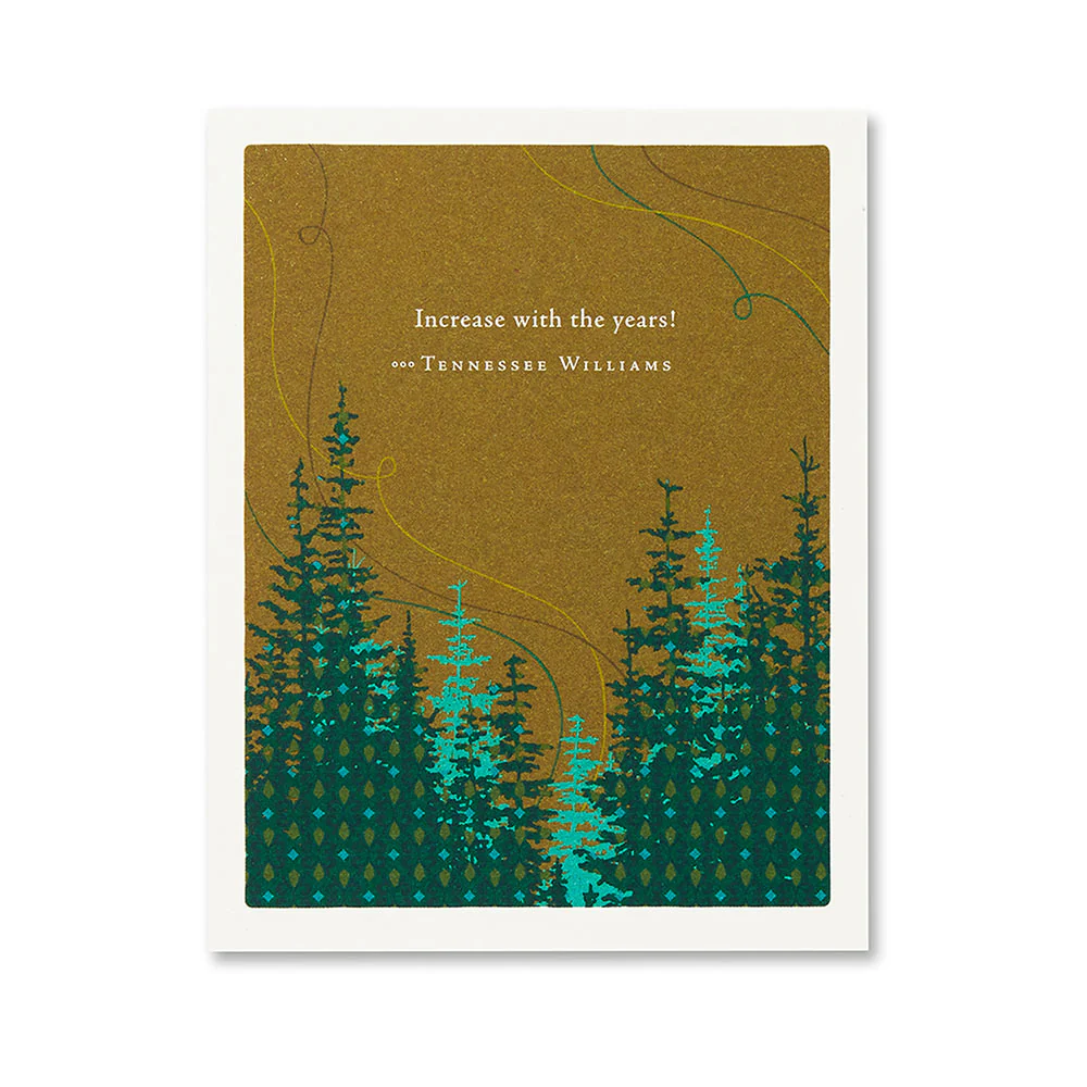 Positively Green - Birthday Card, Increase With The Years