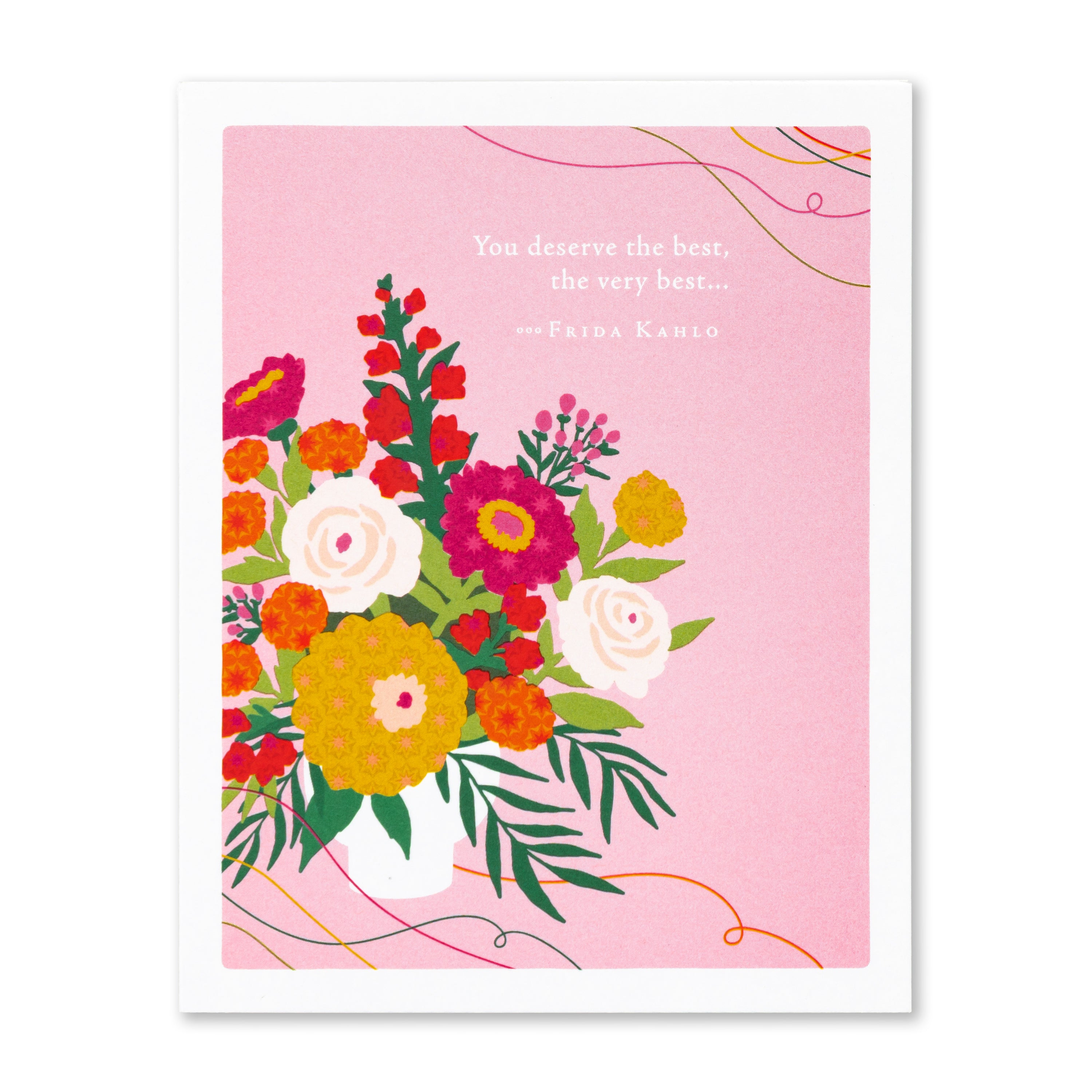 Positively Green - Birthday Card, You Deserve the Best
