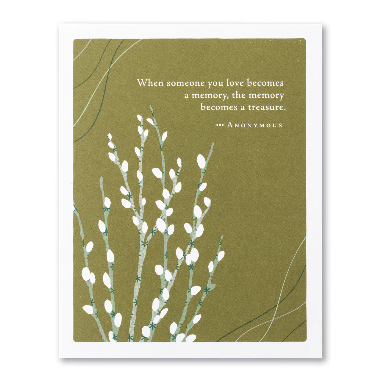 Positively Green - Sympathy Card, When Someone You Love Becomes A Memory
