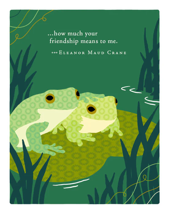Positively Green - Thank You Card, How Much Your Friendship Means to Me