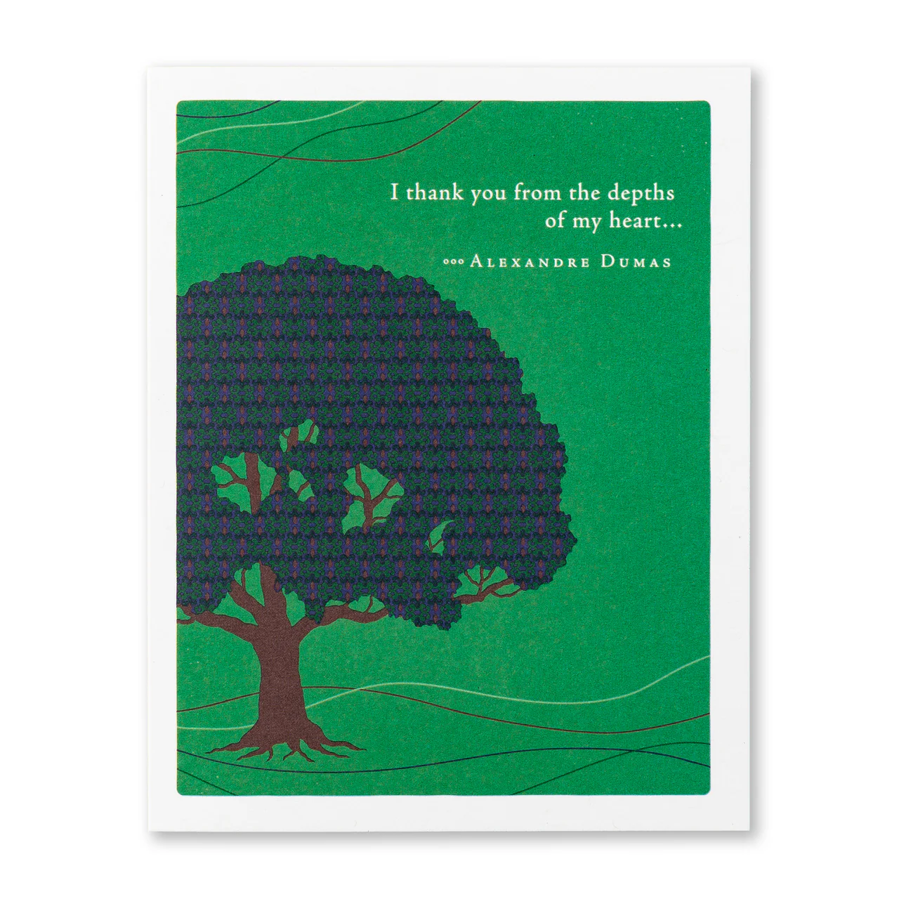 Positively Green - Thank You Card, I Thank You from the Depth of My Heart