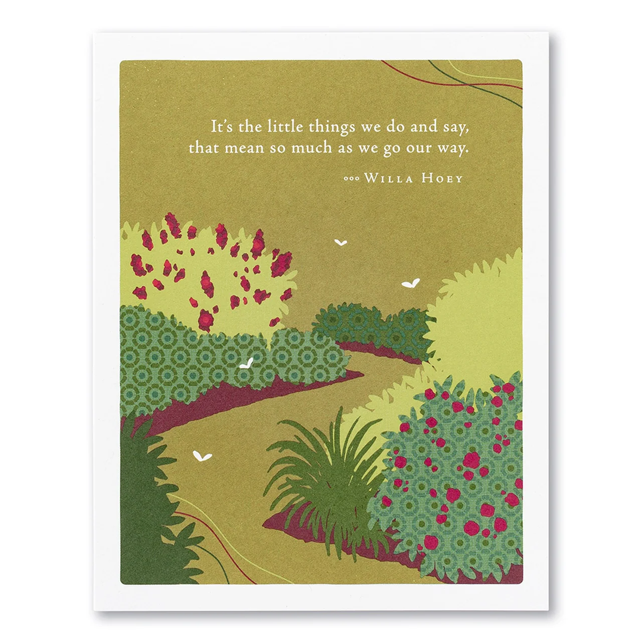 Positively Green - Thank You Card, It's The Little Things