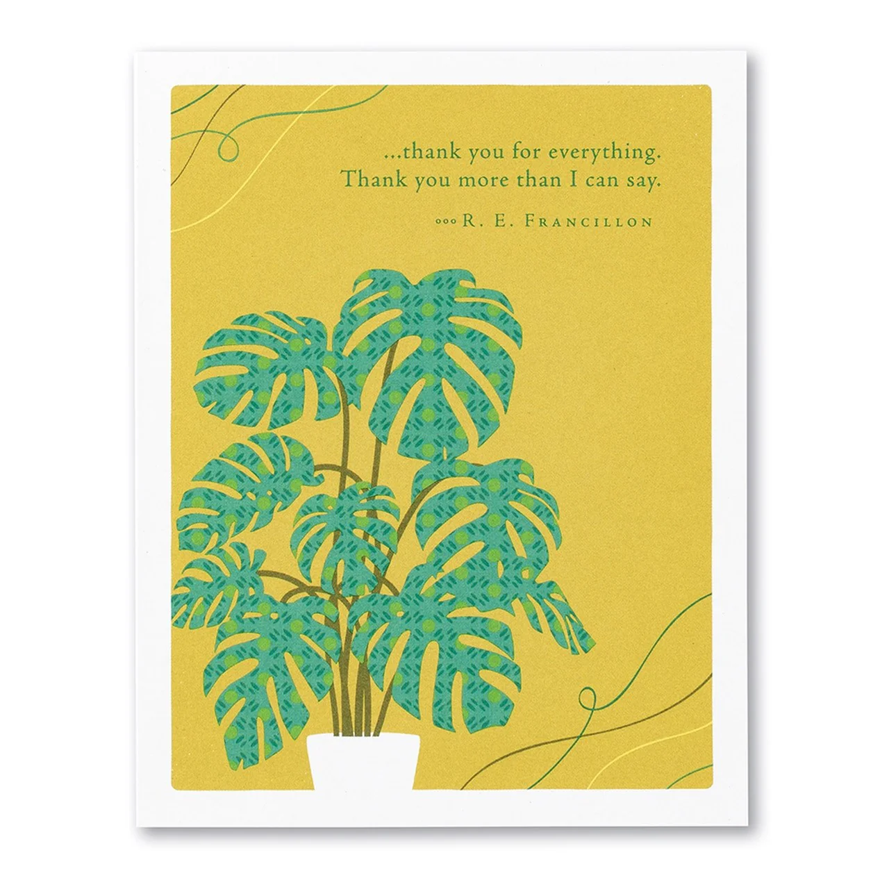 Positively Green - Thank You Card, Thank You For Everything