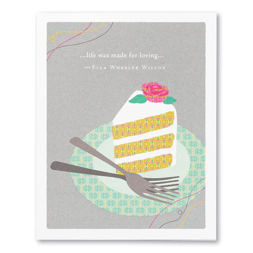 Positively Green - Wedding Card, Life Was Made For Loving