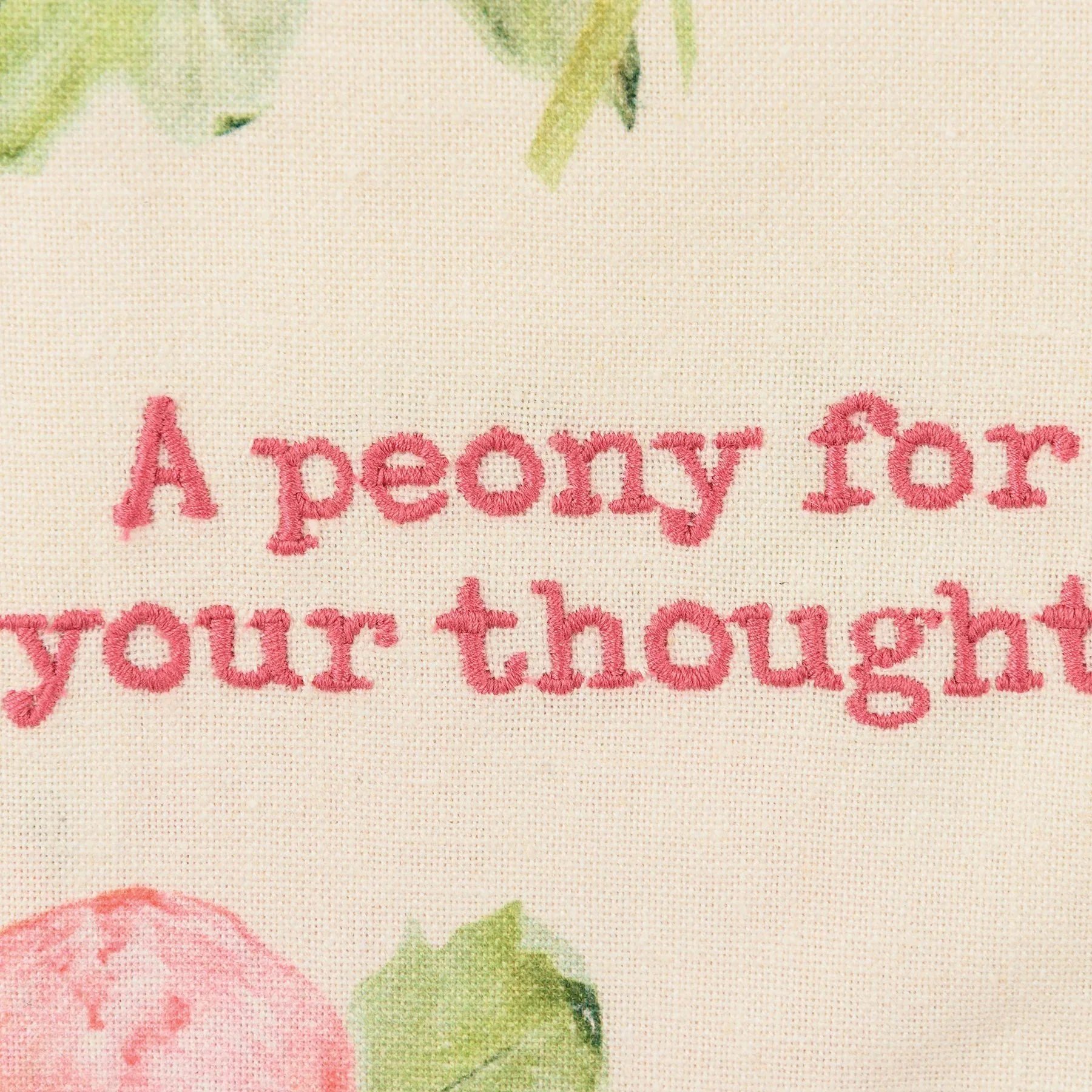 Primitives by Kathy - A Peony for Your Thoughts Kitchen Towel - Image 2