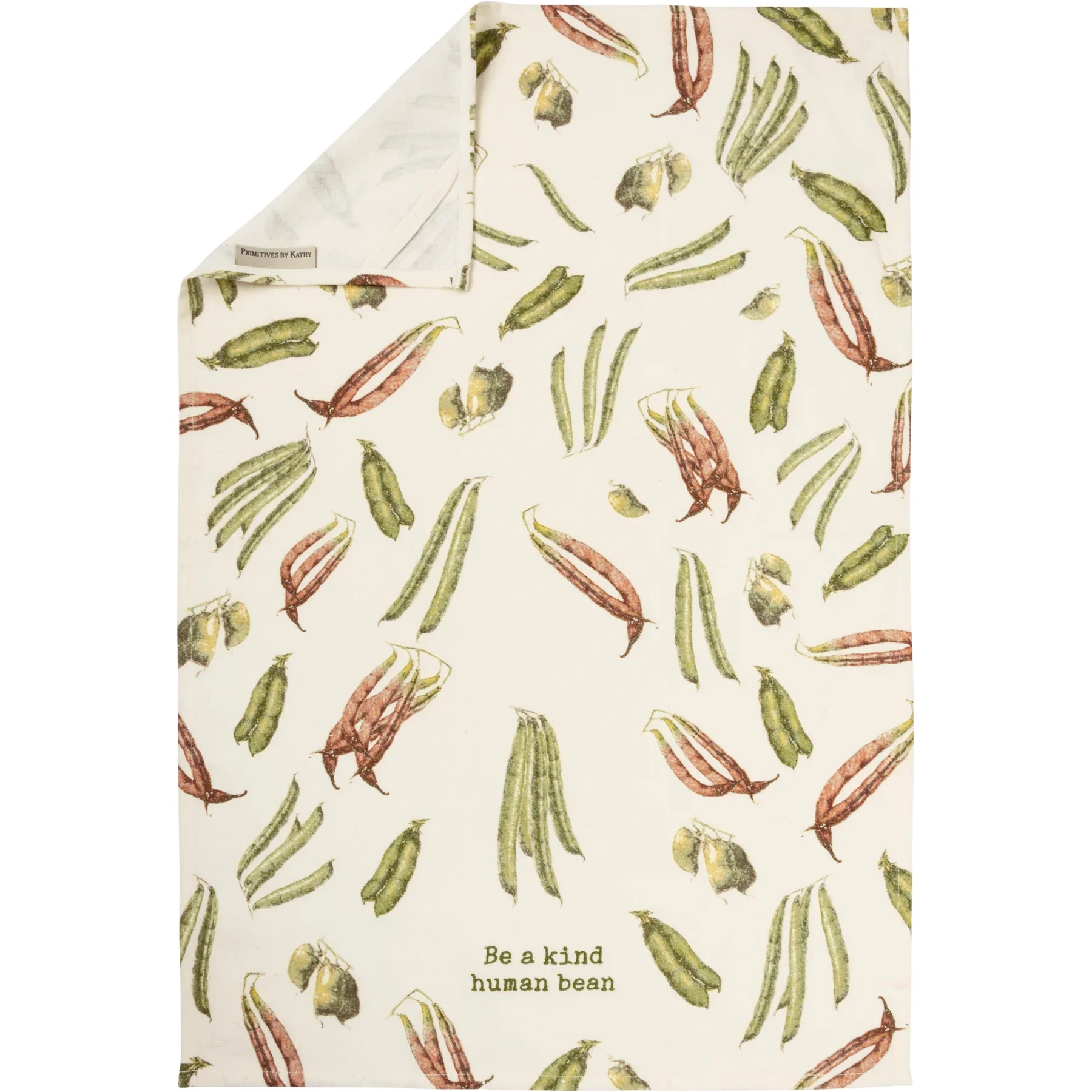 Primitives By Kathy - Be A Kind Human Bean Kitchen Towel - Image 3