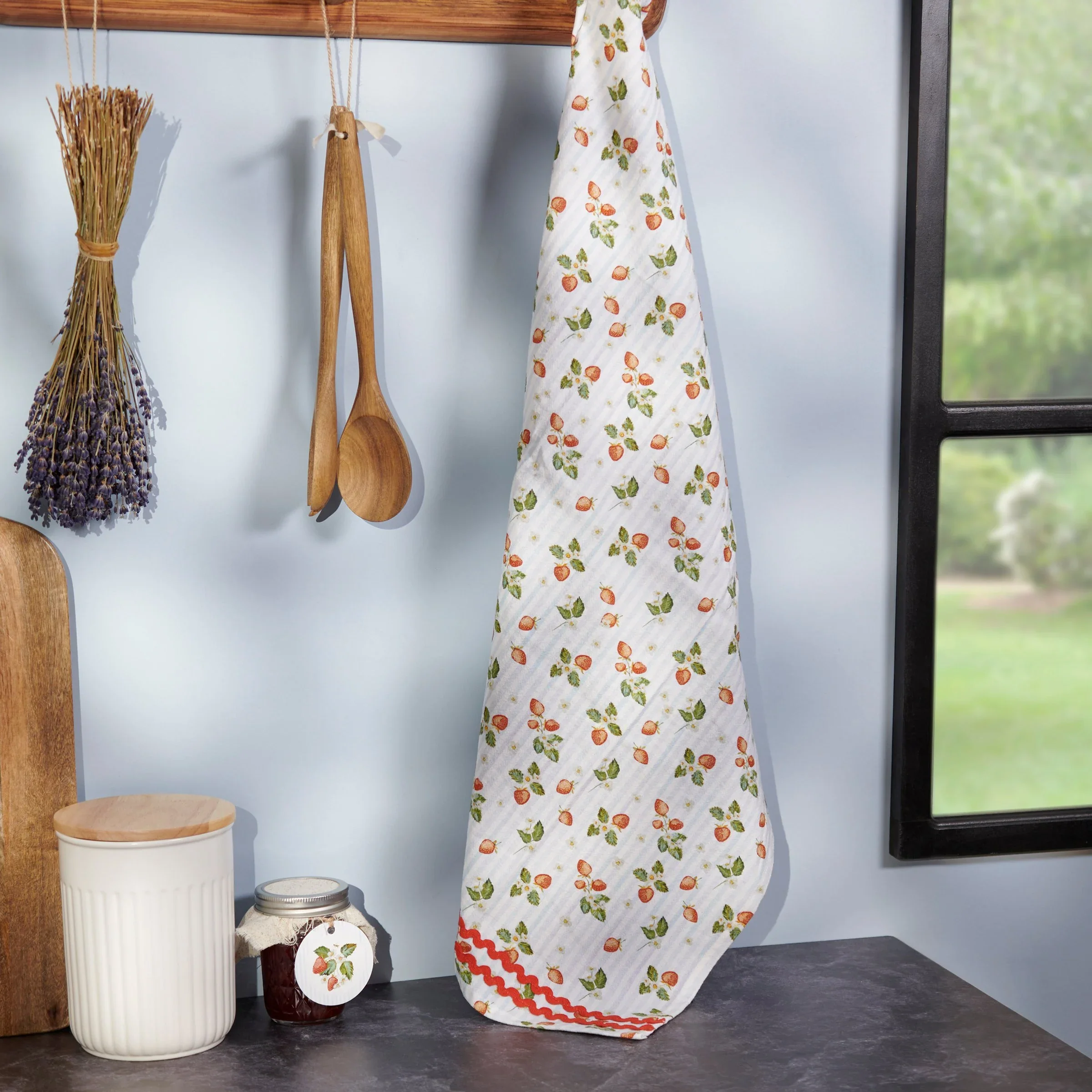 Primitives By Kathy - Berry Kitchen Towel - Image 3