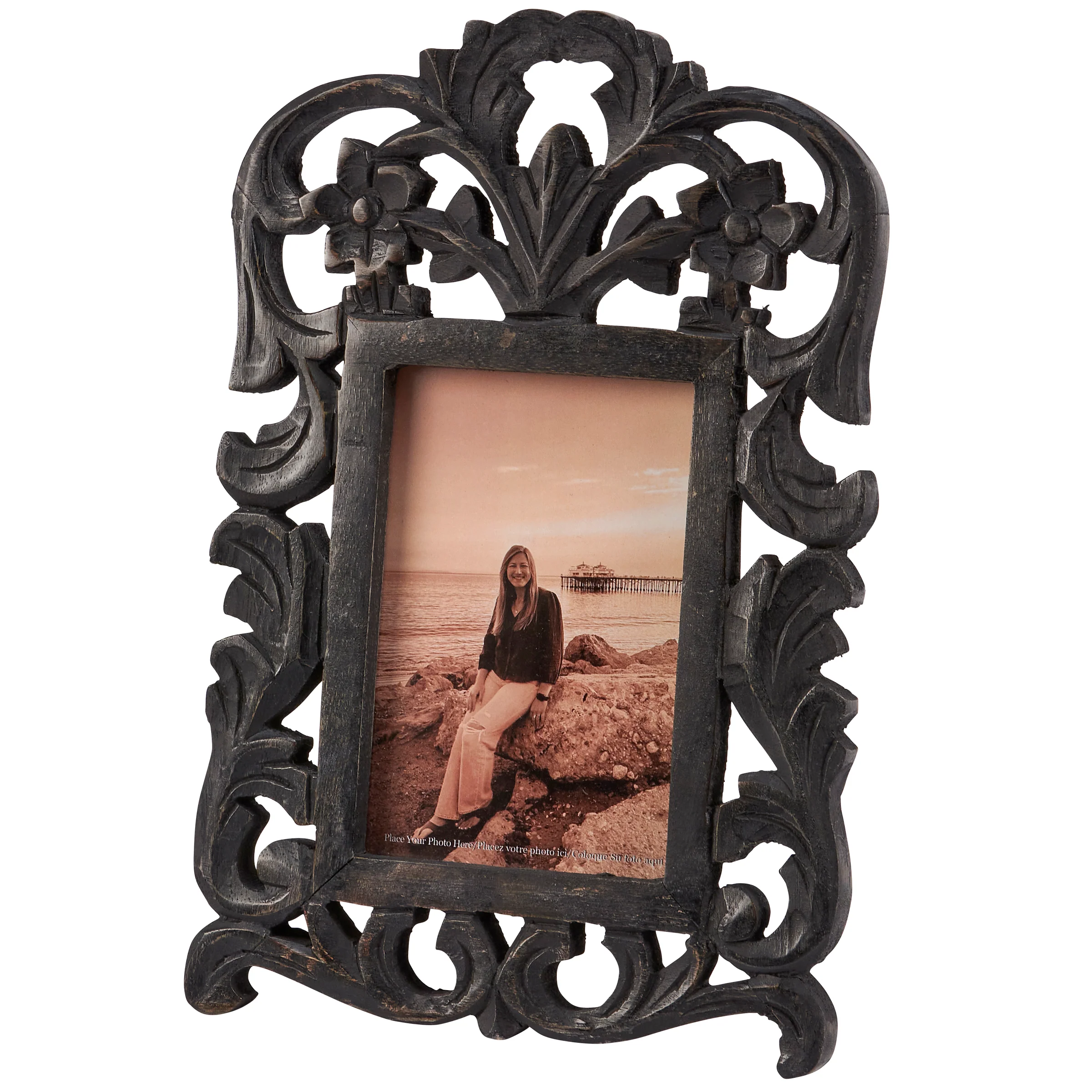 Primitives by Kathy - Black Filigree Photo Frame