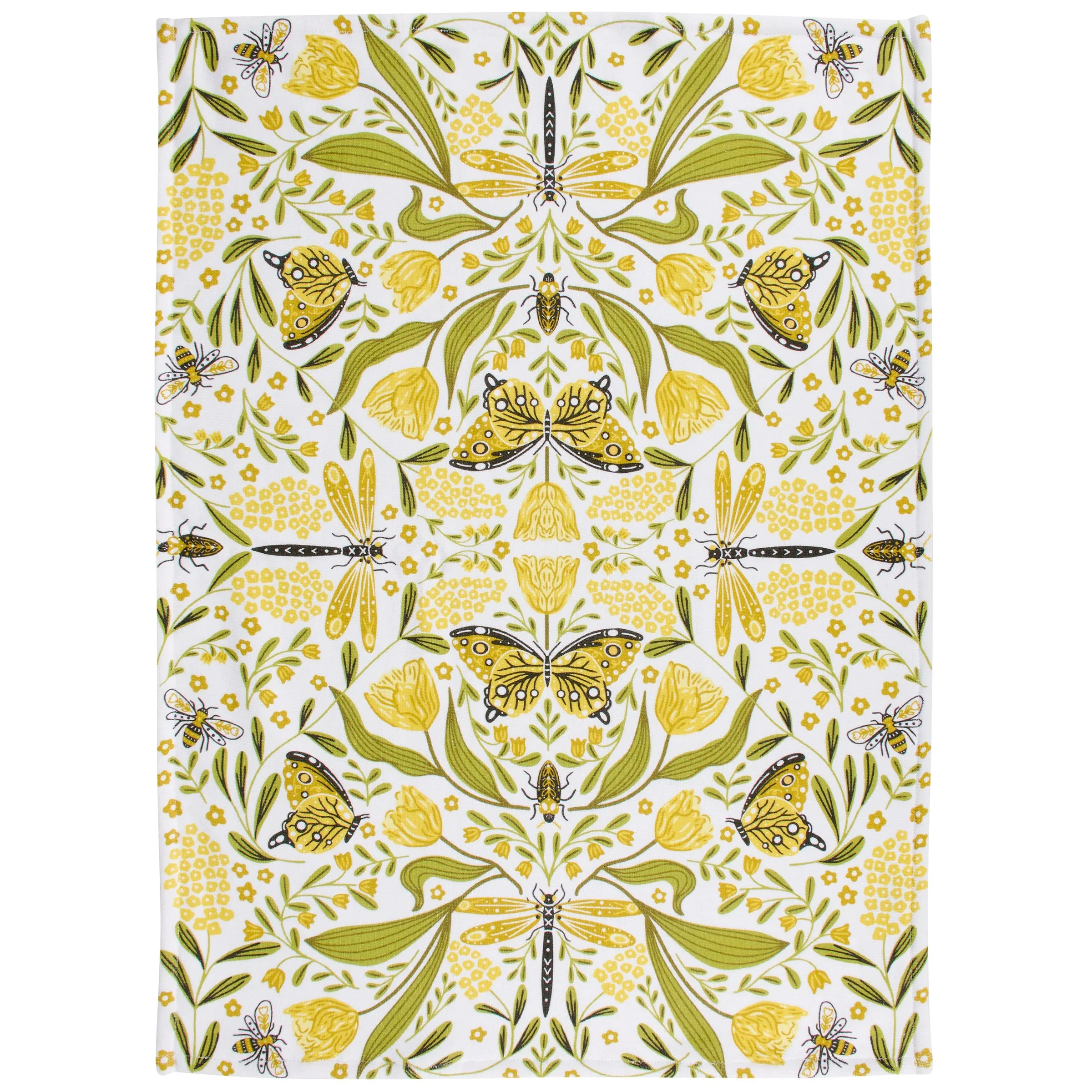 Primitives By Kathy - Golden Dragonfly Kitchen Towel - Image 2
