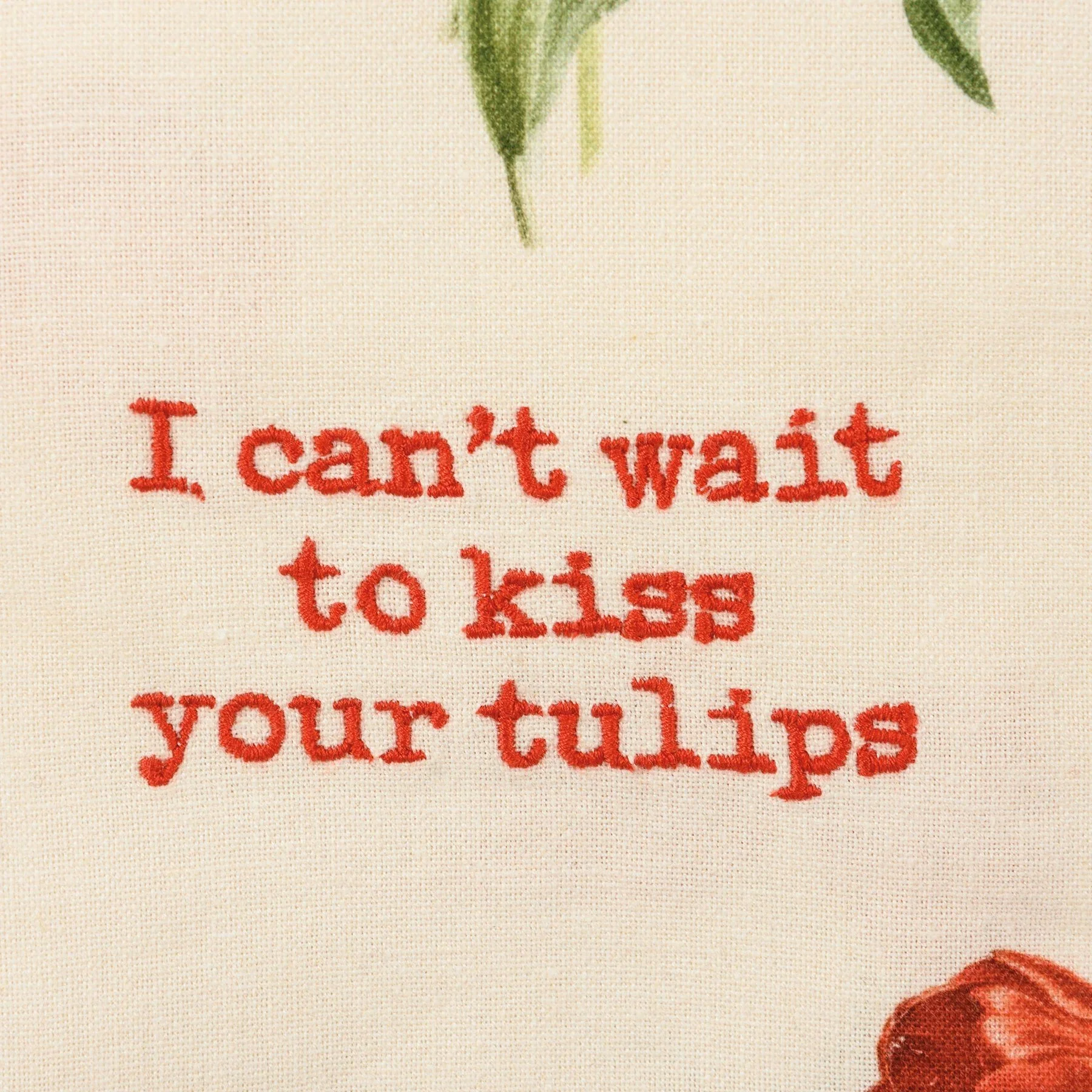 Primitives By Kathy - I Can't Wait To Kiss Your Tulips Kitchen Towel - Image 3