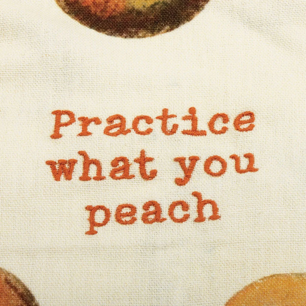 Primitives by Kathy - Practice What You Peach Kitchen Towel - Image 4