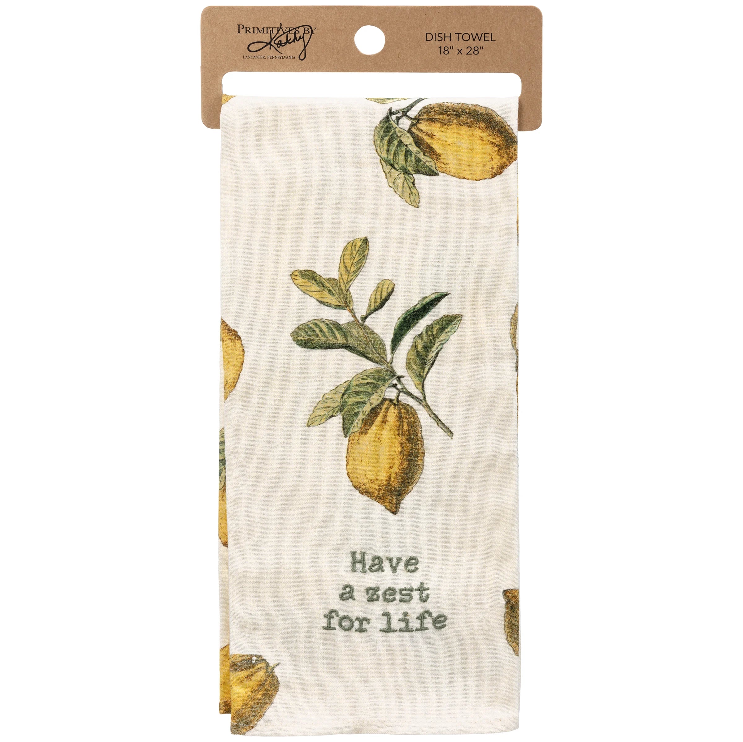 Primitives by Kathy - Zest for Life Kitchen Towel