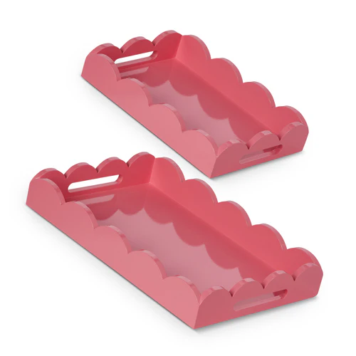 RAZ Imports - Bubblegum Scalloped Tray