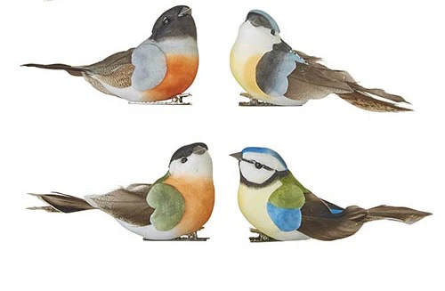 RAZ Imports - Clip-On Feathered Birds