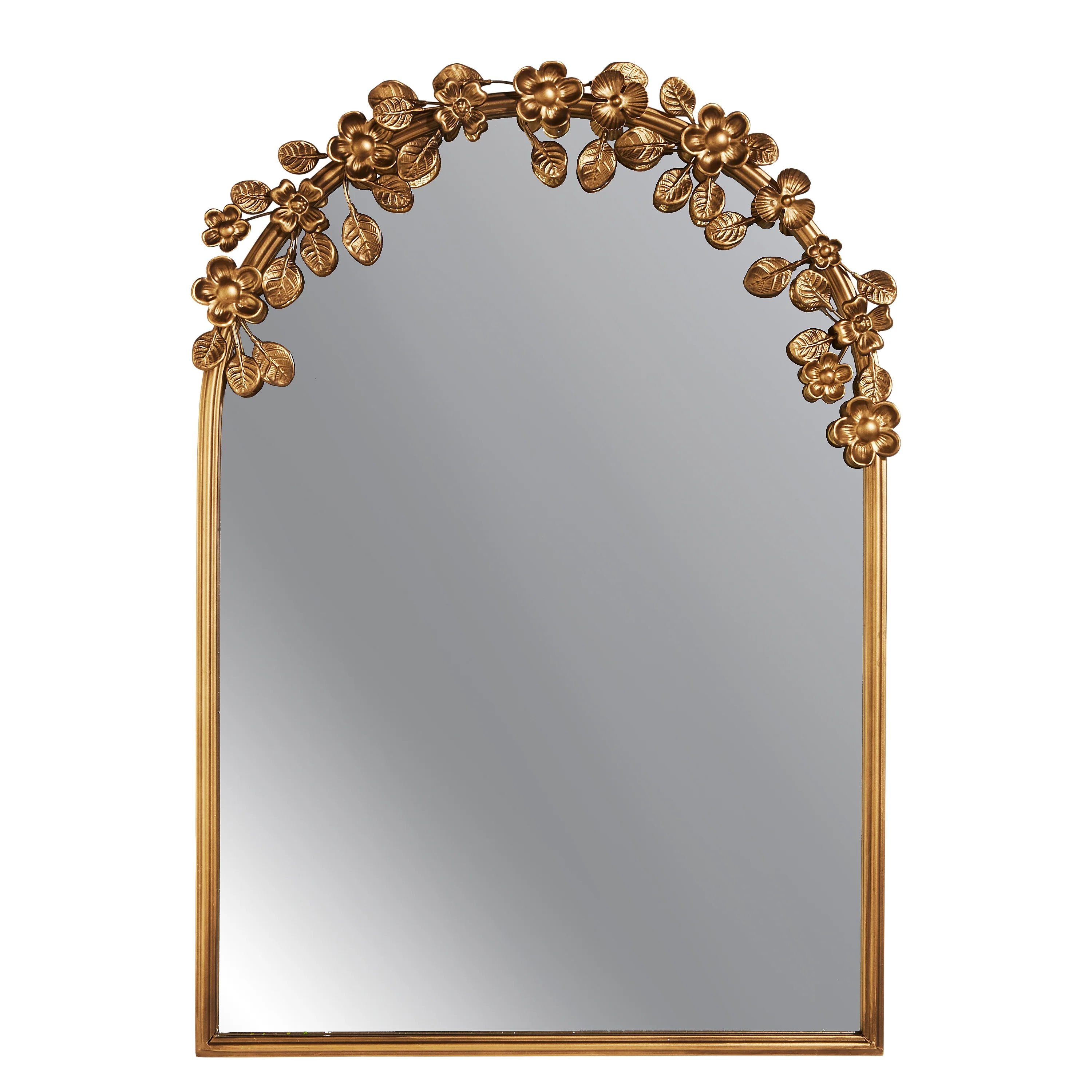 RAZ Imports - Floral Trim Arch Mirror