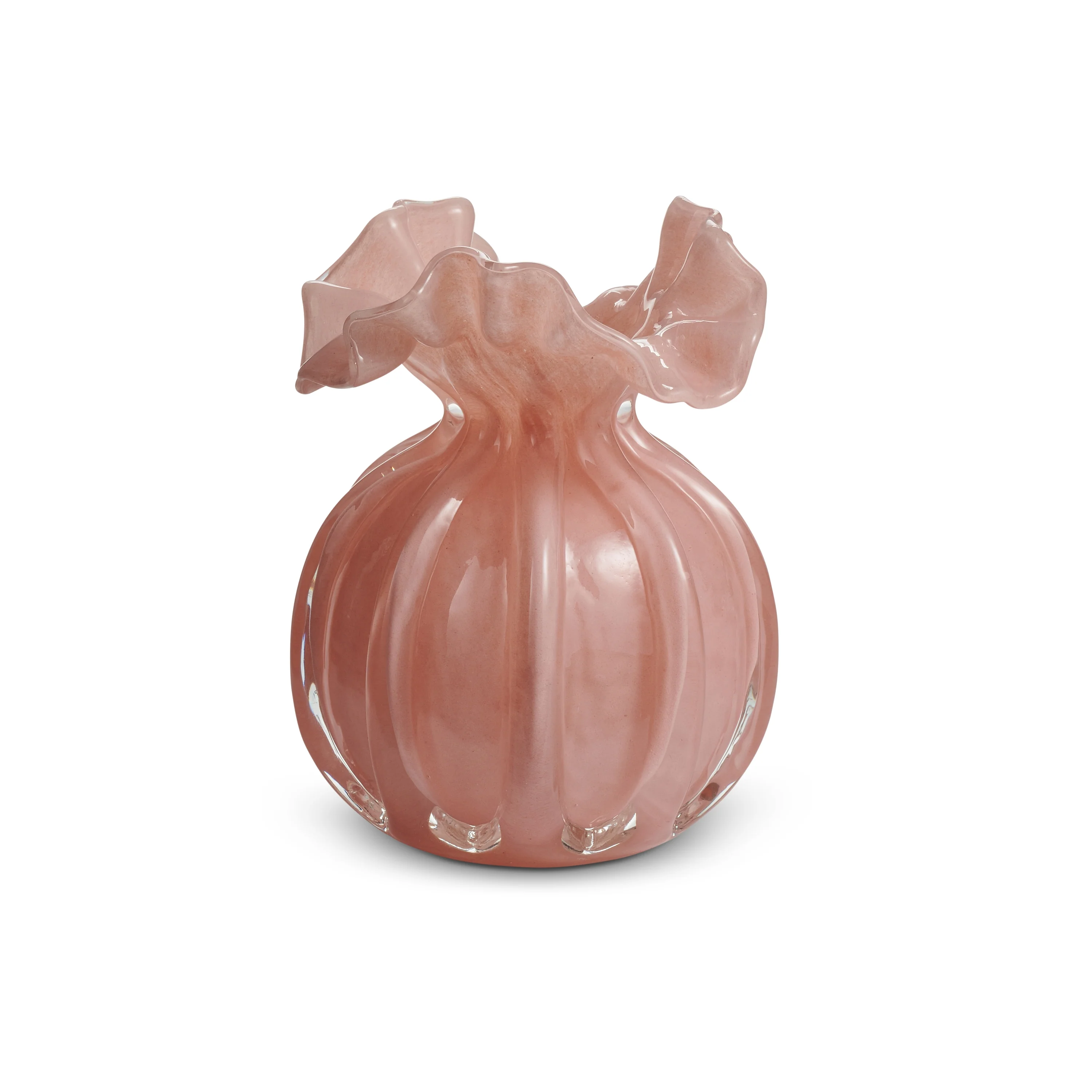 RAZ Imports - Small Pale Pink Organic Vase