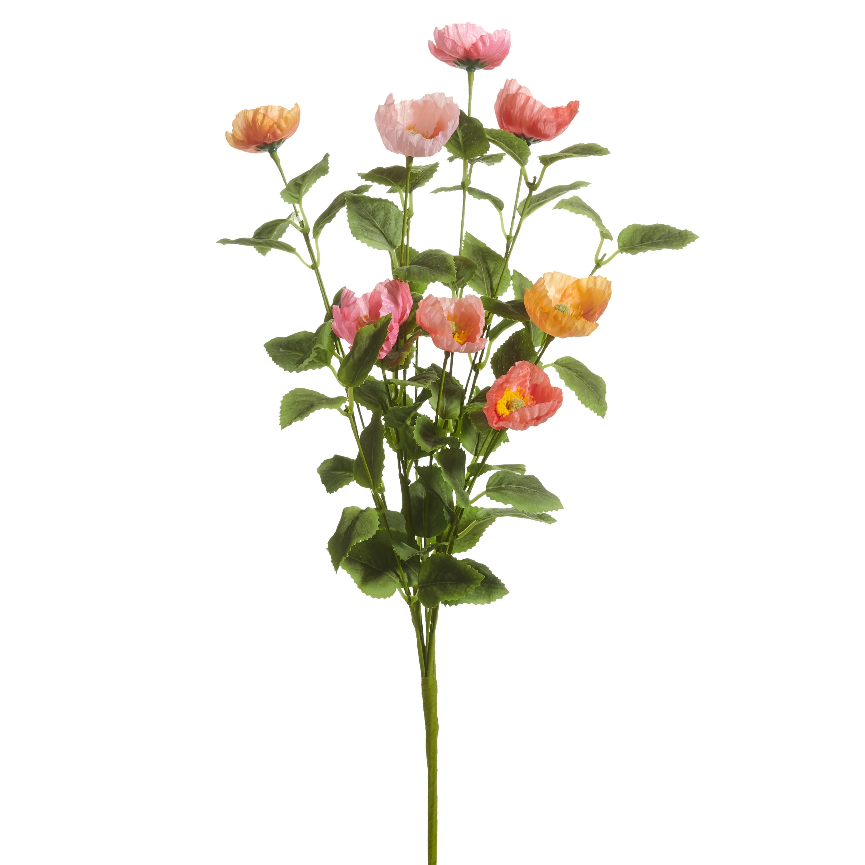 RAZ Imports - Pink and Coral Poppy Bush