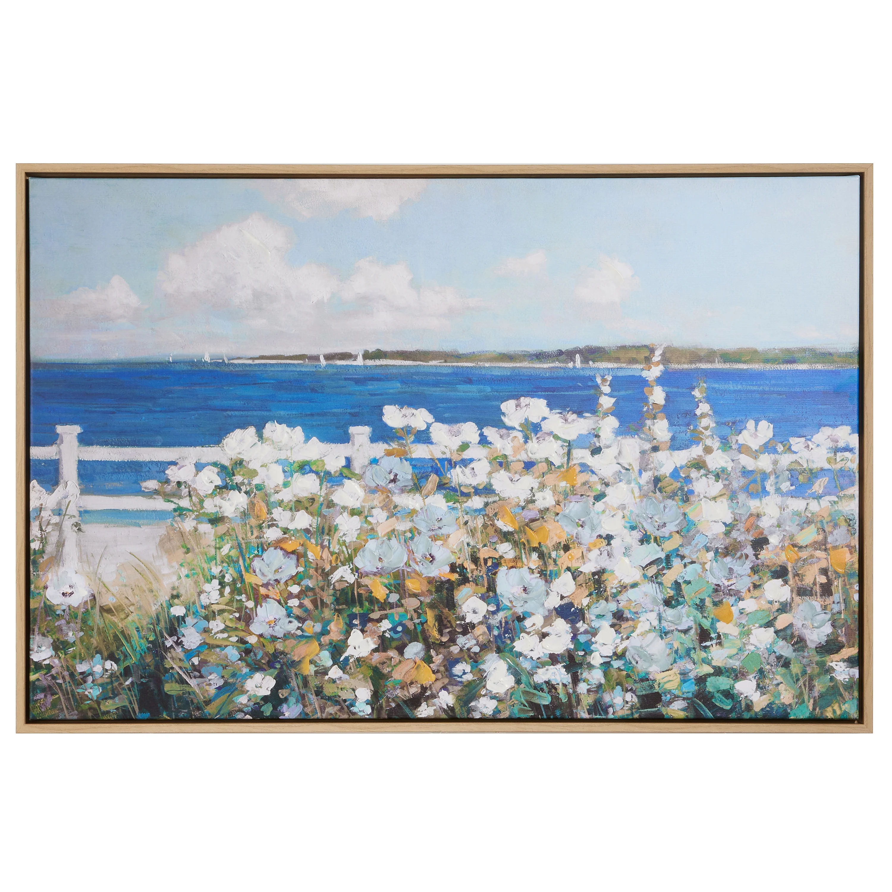 RAZ Imports - Seaside View Textured Wall Art