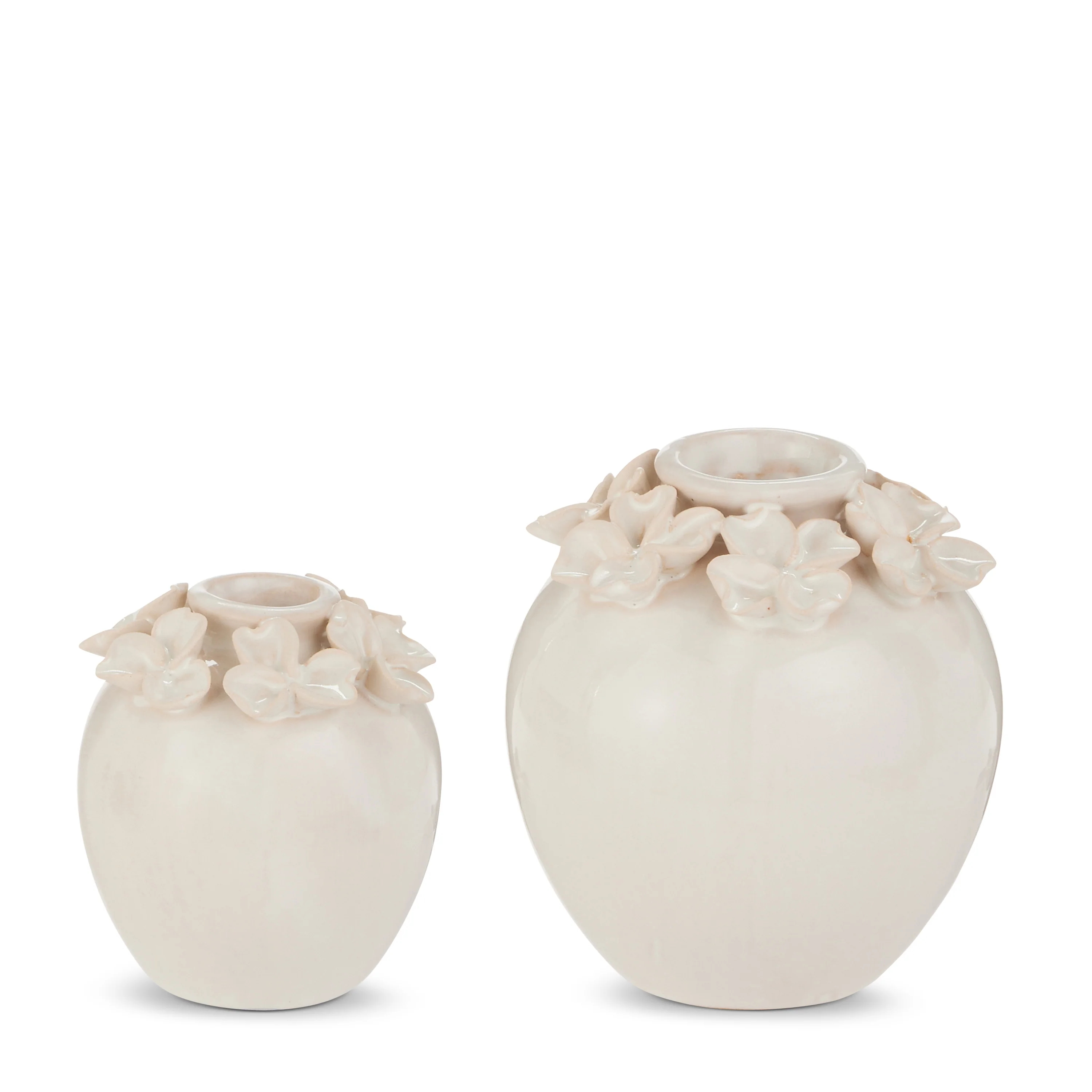 RAZ Imports - White Floral Vase