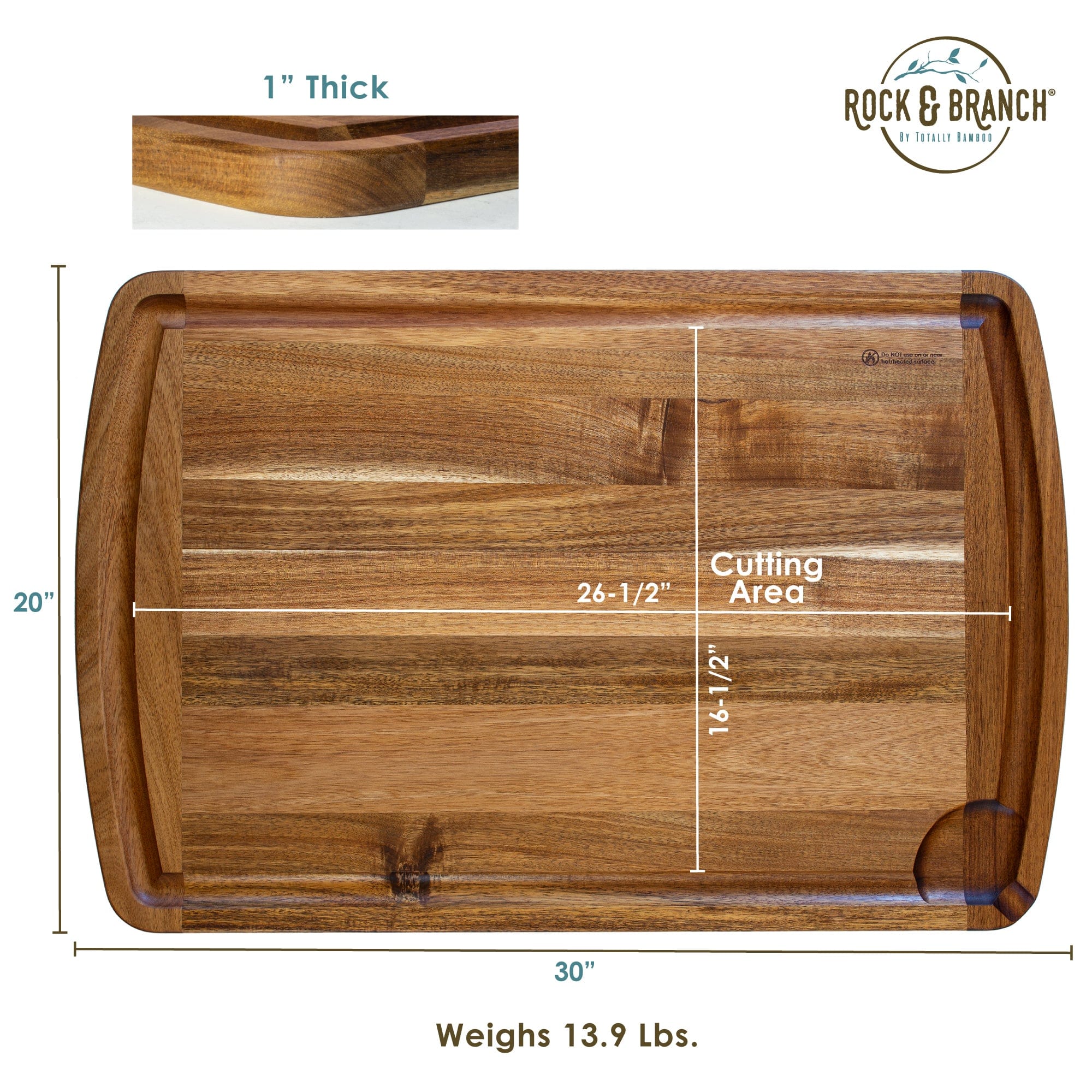 Rock & Branch - Acacia Wood Cutting Board - Image 5