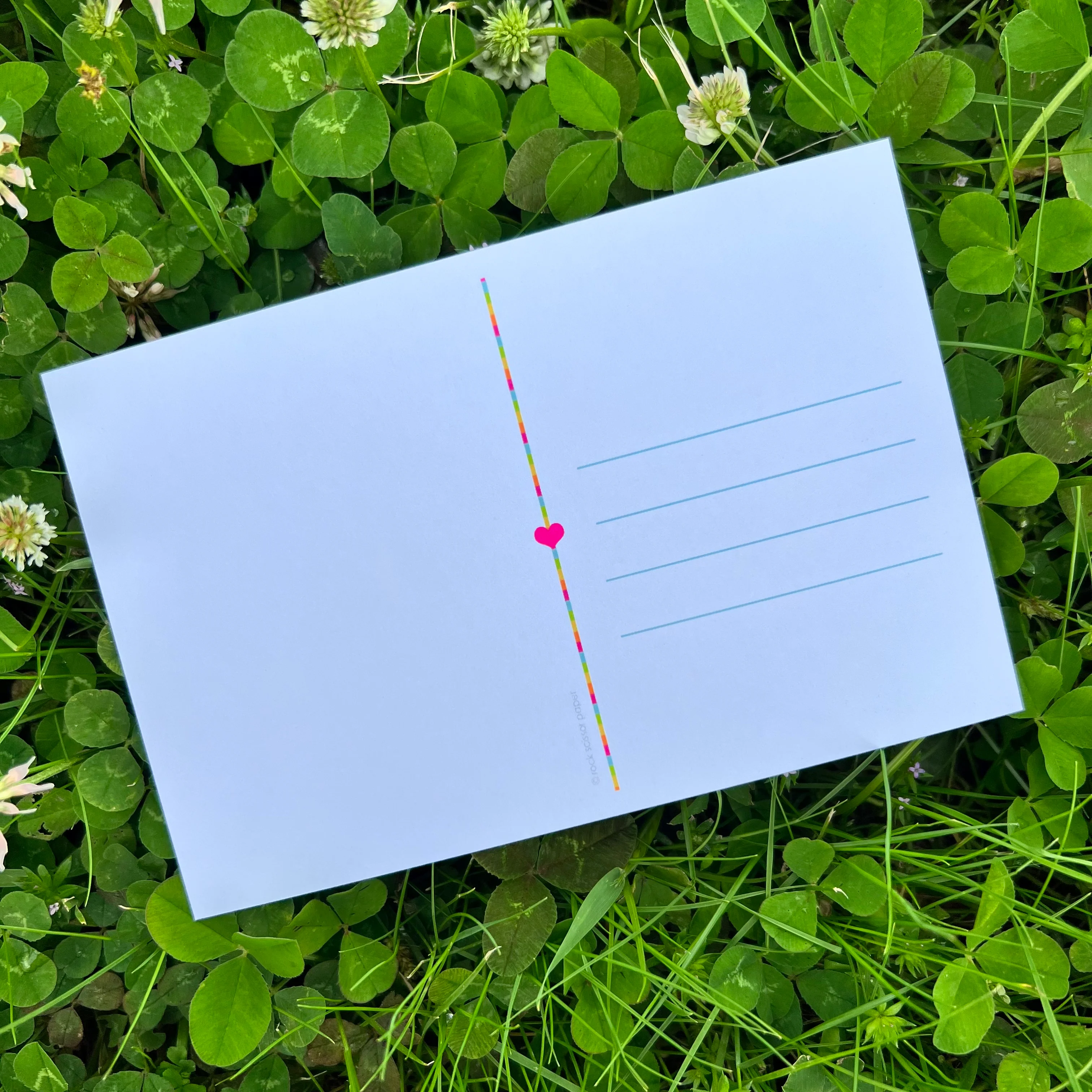 Rock Scissor Paper - Blue & Green Conway Postcard - Image 2