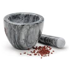 RSVP - Grey Marble Mortar & Pestle - Image 3