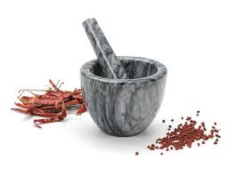 RSVP - Grey Marble Mortar & Pestle - Image 4